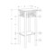 Monarch Specialties Accent Table - Black Metal With Tempered Glass I 3078 - alternate 3
